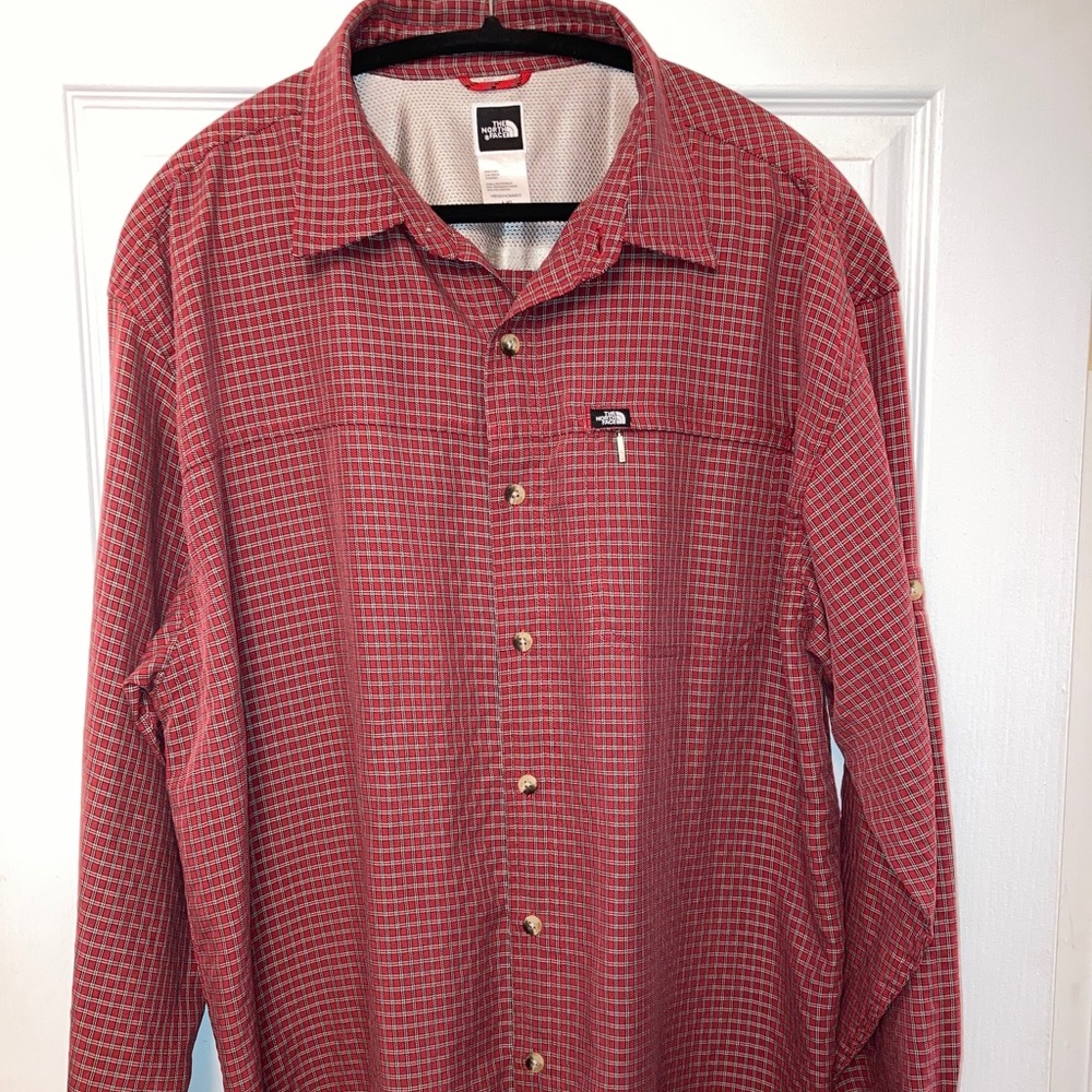 The North Face Red Checkered Men's Shirt